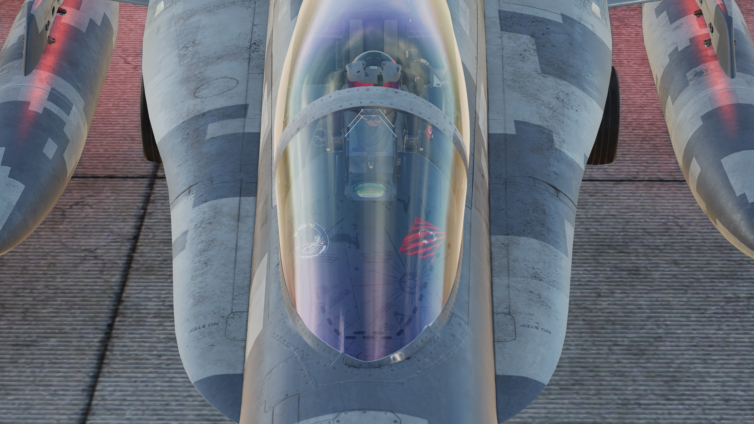 F-16 Turkish Flag Livery - Top View